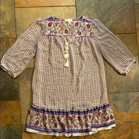 F21+ FOREVER 21 Plus TRENDY Boho SHIFT MINI Dress 1X 14 16 18 XL XXL - Picture 4 of 6